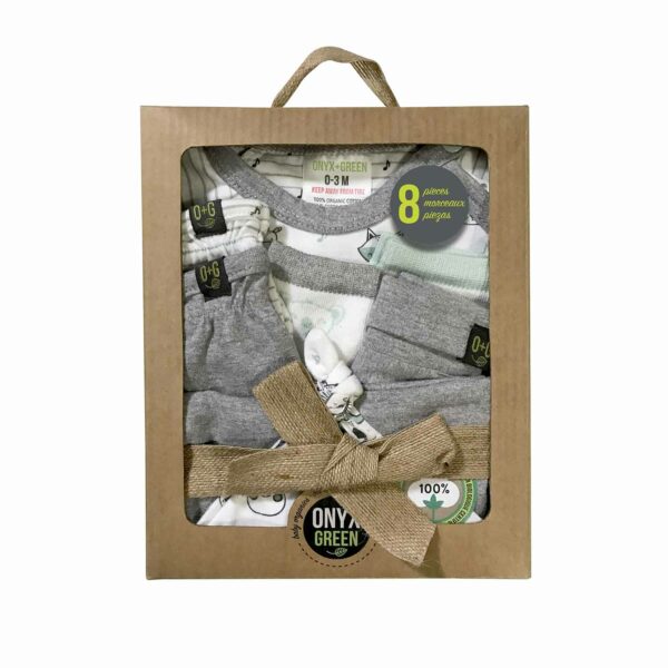 Coffret cadeau bébé bio (8pcs)