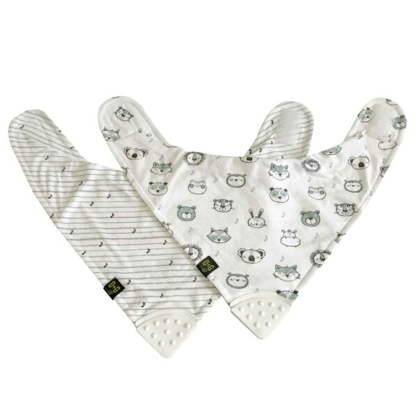 Organic Baby Bibs with Teething Tips