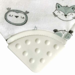 Organic Baby Bibs with Silicon Teething Tips