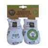 Botines de bebé orgánicos certificados en paquete (animales)