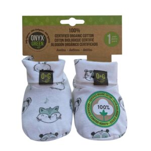 Chaussons bébé certifiés biologiques en paquet (Animaux)