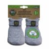 Certified Organic Baby Booties in package (Grey)