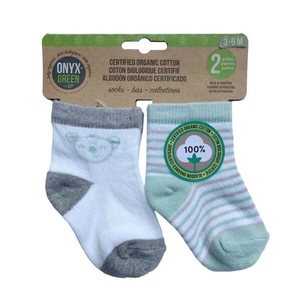 Organic Baby socks in package