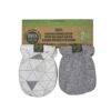 Organic Baby Mittens (Grey and Geometric Shapes)