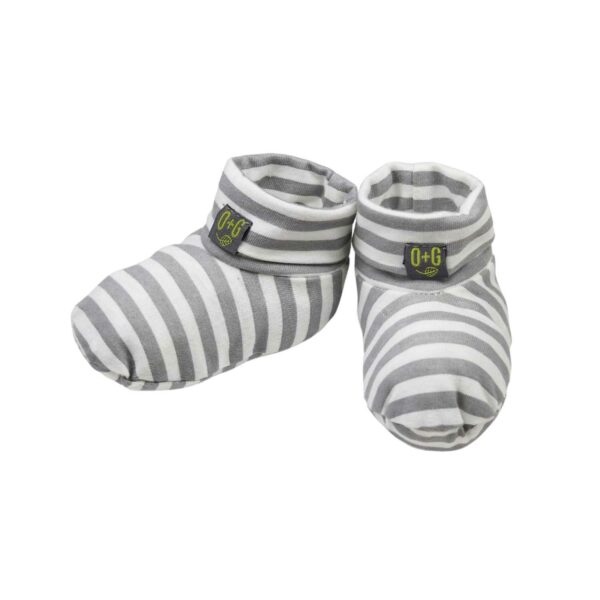 Organic Baby Booties (Stripes)